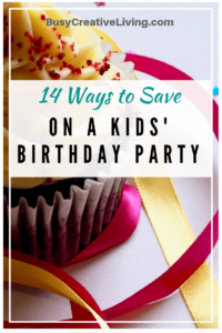 Cupcake. Ways to save on kids parties at The Busy Creative