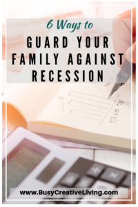 Budget Planning for Recession