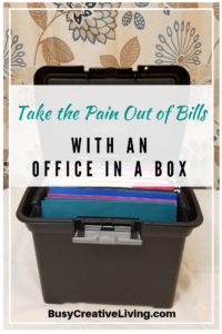 Take the pain out of bills with an office in a box.