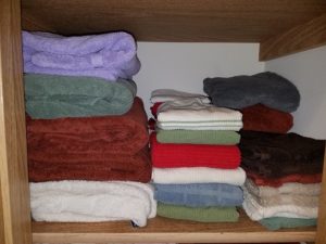 Tidying up the linen closet - After