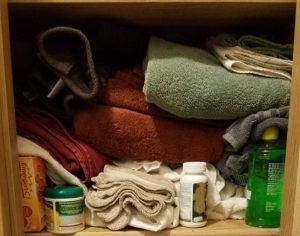 Tidying up the linen closet - Before